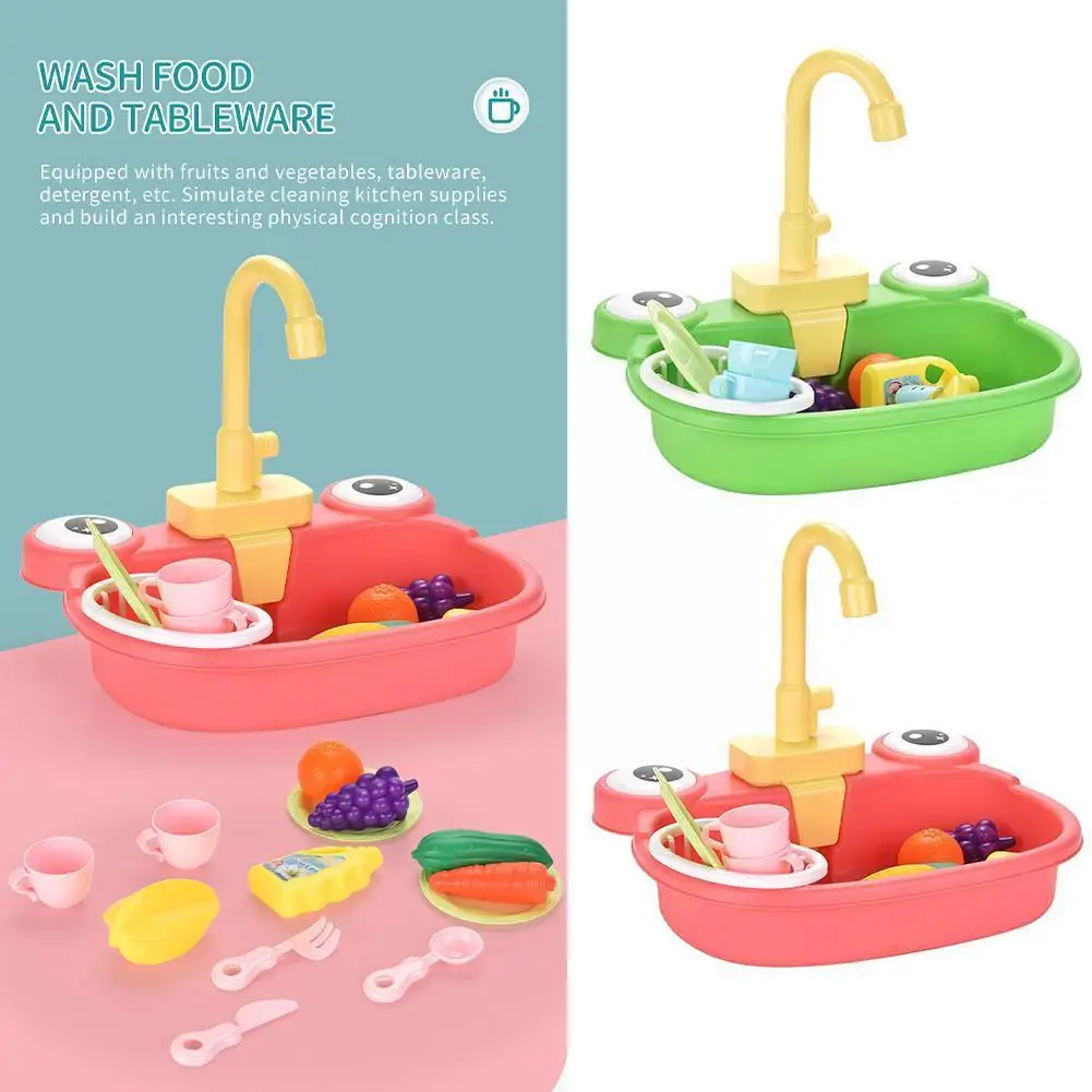 

Kitchen Sink Toys With Running Water Educational Funny Gifts For Children Simulation Kitchen Toys Suit Cartoon Shape R5k4