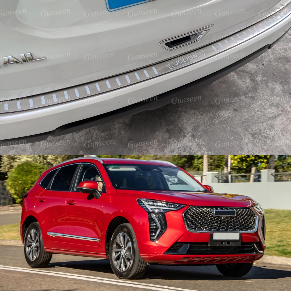 

For GWM Haval Jolion Car Accessories Trunk Trim Stainless Steel Rear Bumper Protector Door Sill Cover Sticker Styling