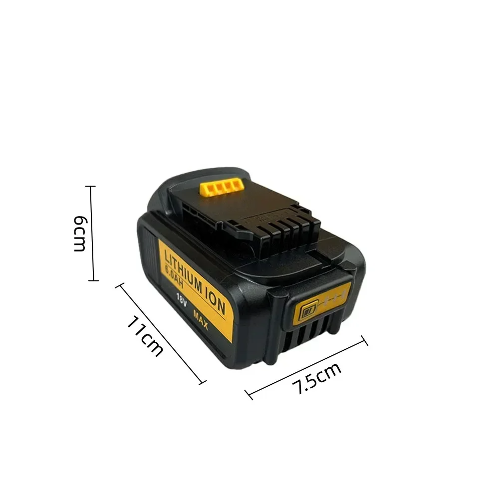 Для DeWalt 18 В 6000 мАч литиевые аккумуляторы для электроинструментов Dewalt Tools 6 0 Ач DCB200
