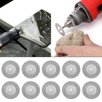 30mm diamond cutting disc saw blades for dremel accessories stone jade glass fit rotary tool with two mandrel power accessories