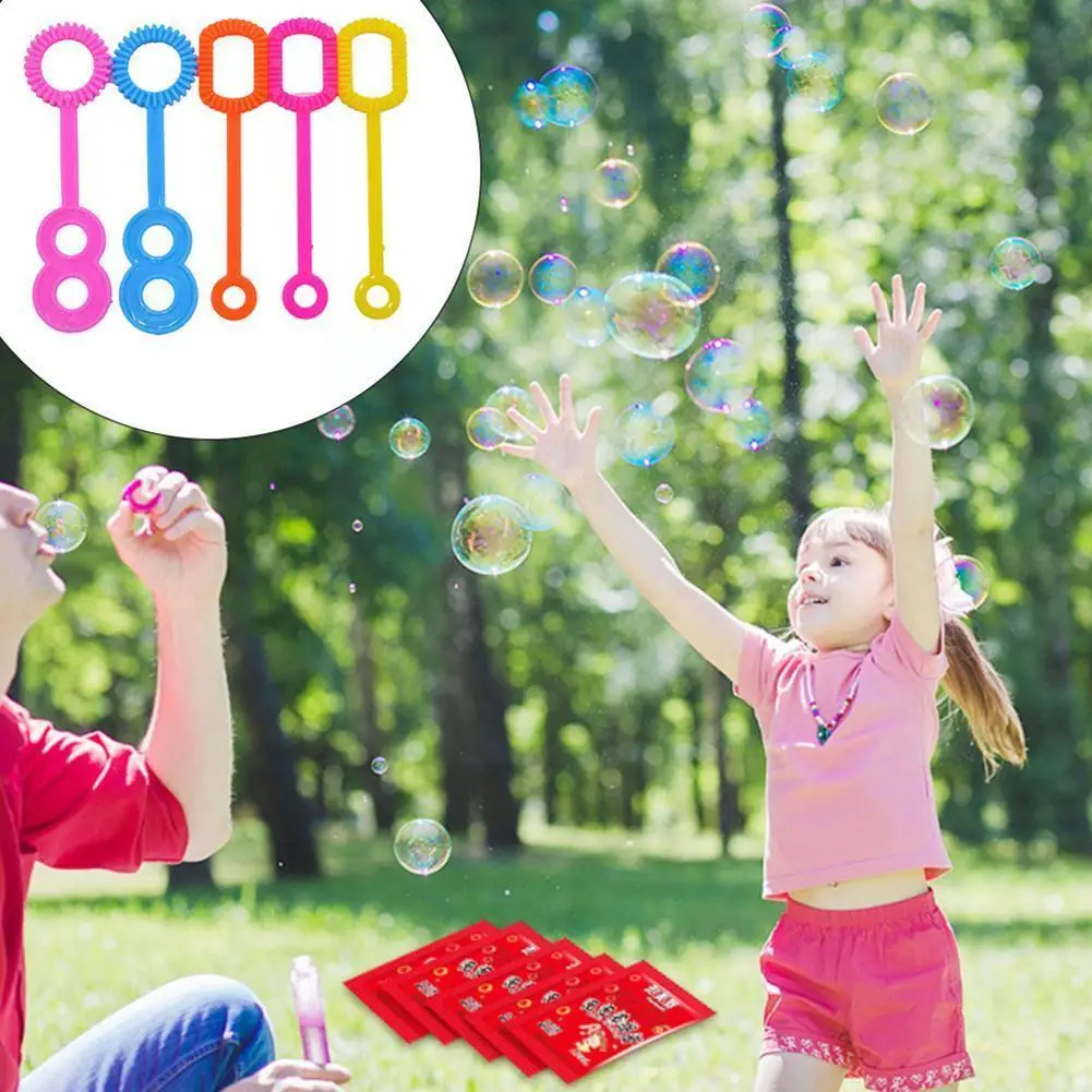 

1pcs Plastic Bubble Hoop Water Blowing Bubble Soap Tools Toys Kids Children Outdoor Day Funny Sport Gifts H9l1