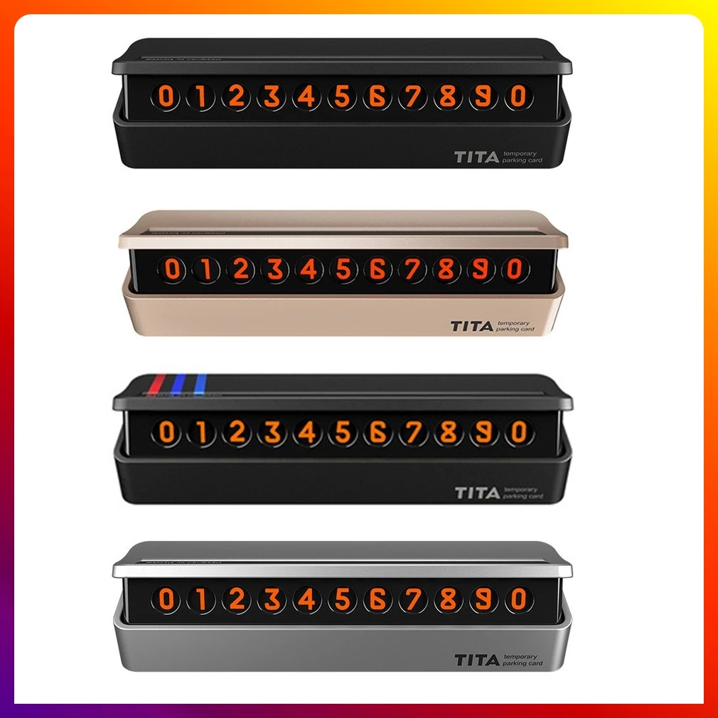 

Универсальная автомобильная карточка для временной парковки, табличка с номером телефона, креативный магнитный номер телефона, защита кон...