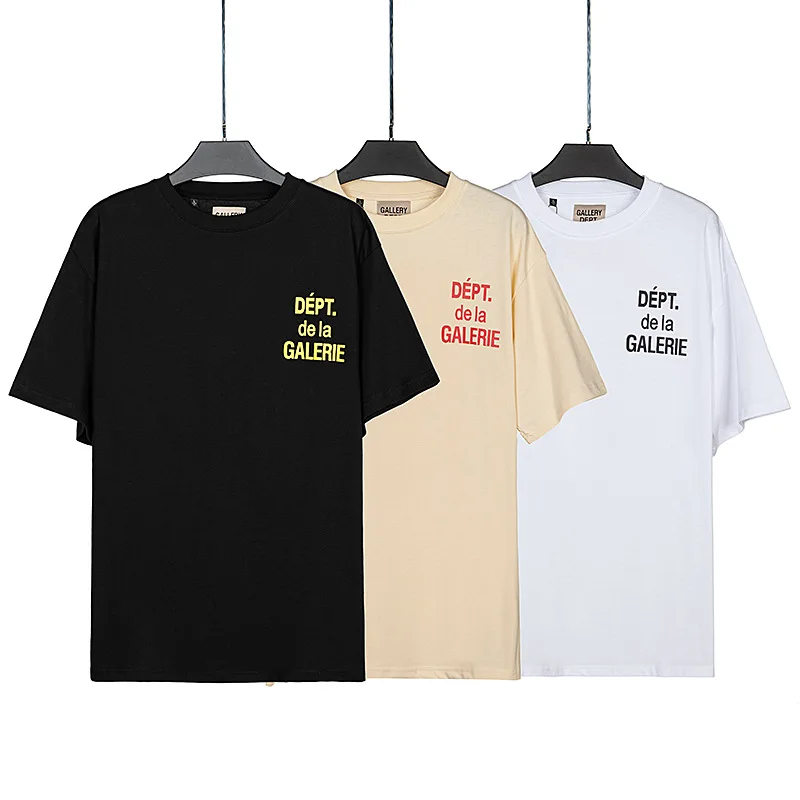 

The new summer DEPT classic monogram print High street casual men's and women's loose short sleeve T-shirt