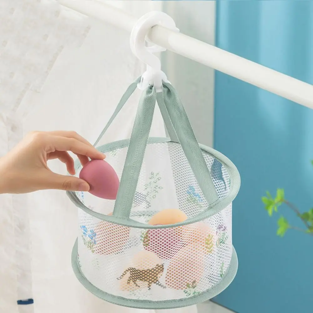 Сушилка подвесная корзина для макияжа губка Сетчатая Сумка полка хранения