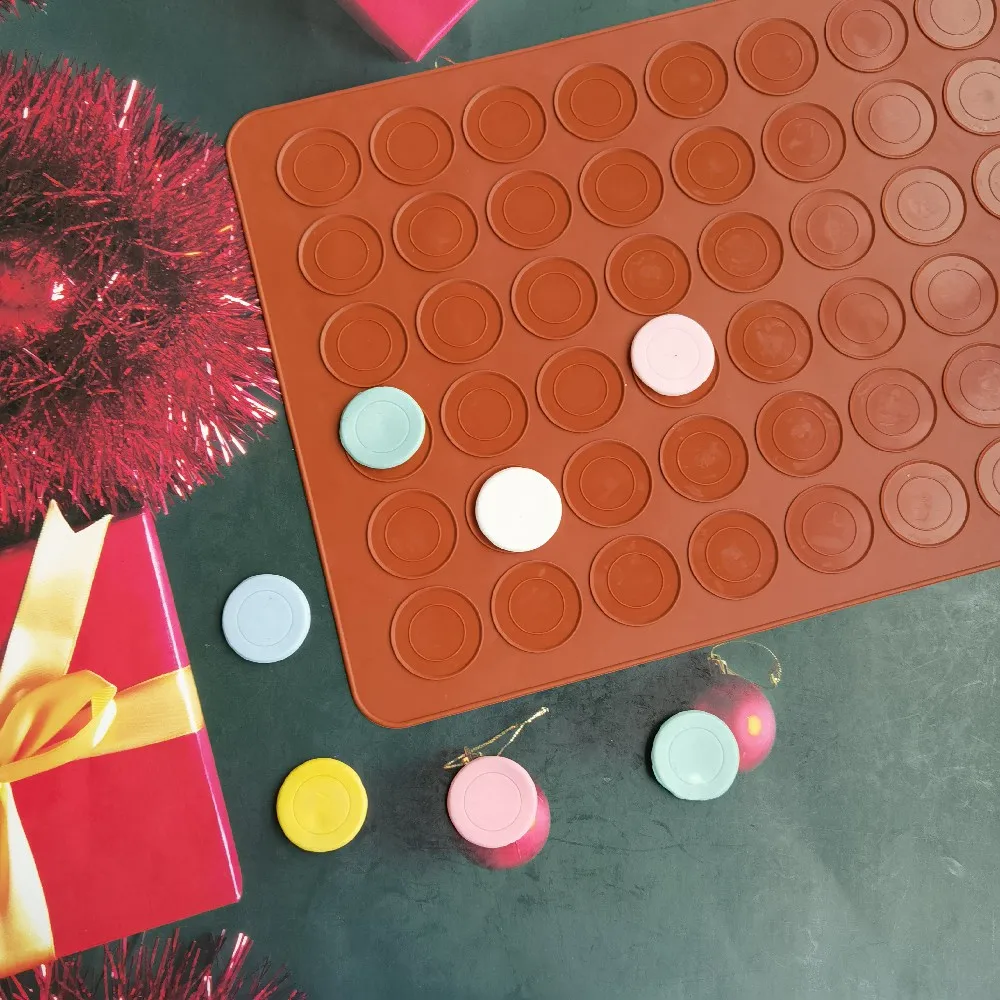 

Силиконовая форма для выпечки макарон, 48 полостей, подстилка «сделай сам» для рулона торта, коврик для выпечки шоколада, плитка 3D, кухонные принадлежности