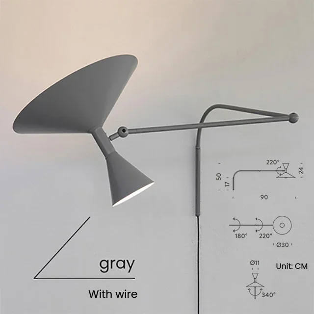 

Настенный светильник TAONUANSHU, белый, черный