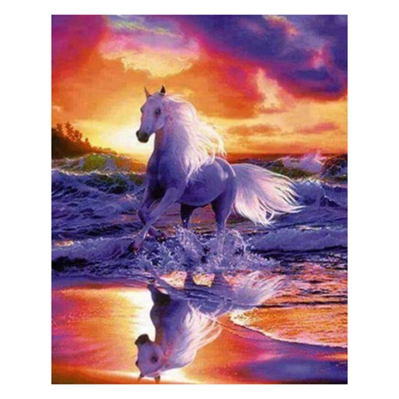 

5D Diy Full Drilling Diamond Painting Horse Animal Diamond Embroidery Cross Stitch Home Decoration Full Drilling