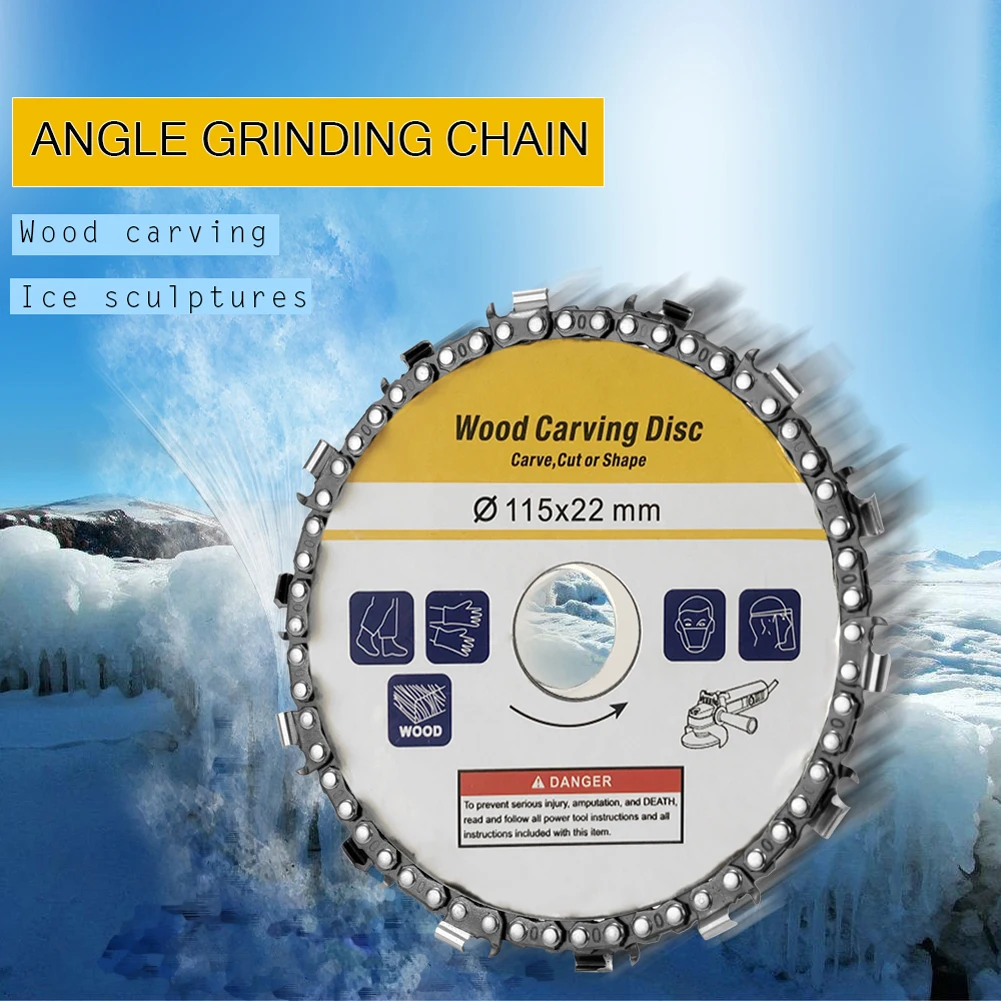 

115mm 14 Tooth Stainless Steel Grinding Machine Woodworking Disc Grooving Machine Chains Disc Wood Carving Cutting Shaping Disc