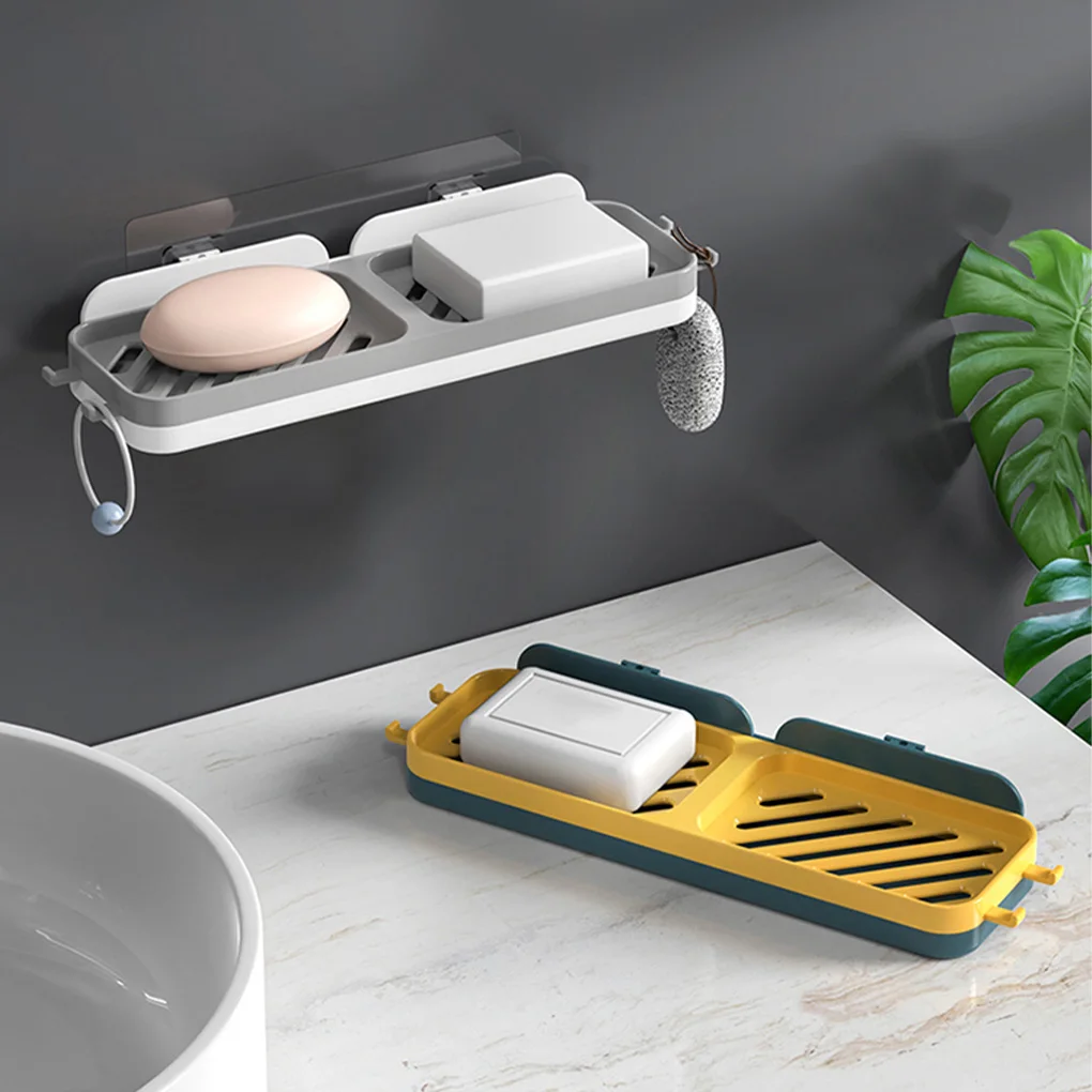 

Настенная стойка-органайзер, 1 шт., самоклеящаяся пластиковая Органайзер без отверстий, фотопластина с вешалкой