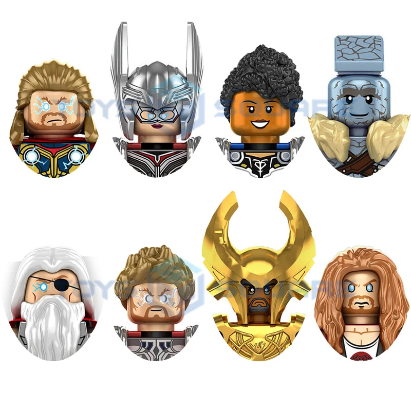The Thor Jane Foster Valkyrie Korg Odin Heimdall Model Building Blocks MOC Bricks Set Gifts Toys