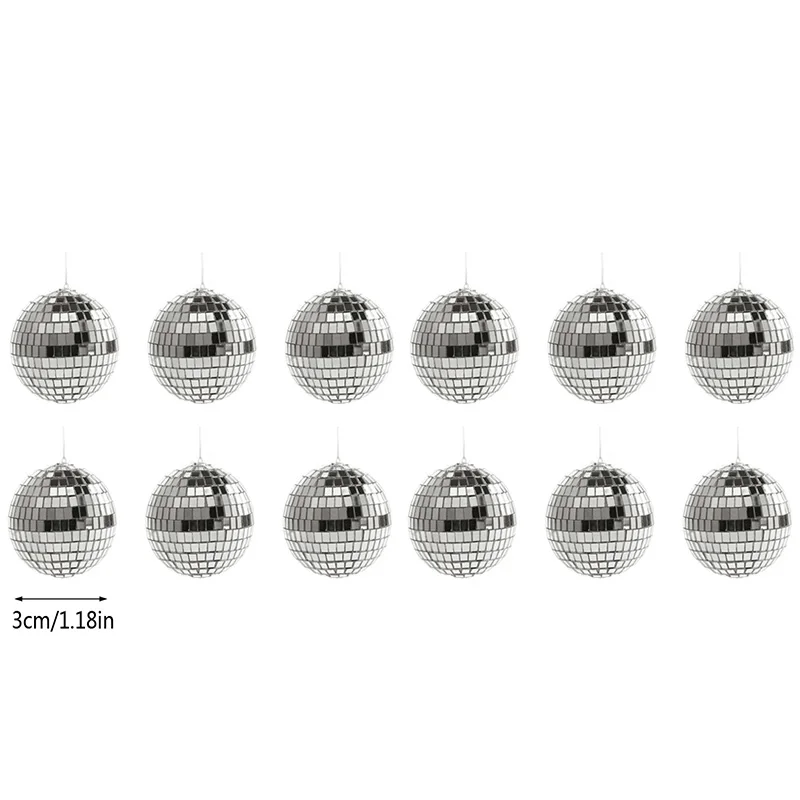 

Мини-зеркальные диско-шары из стекла, 6/12 шт.