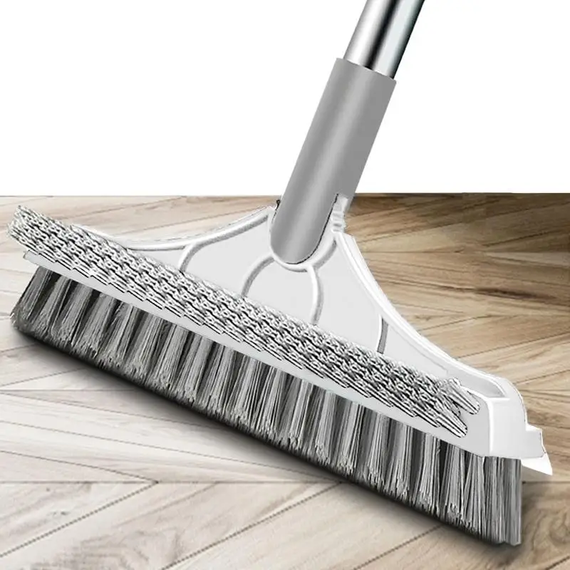 

V Head Multi-function Floor Brush Scraper Scraping Brushes With Long-Handle Floor Crevice Cleaning Bathroom Wall Kitchen Tools