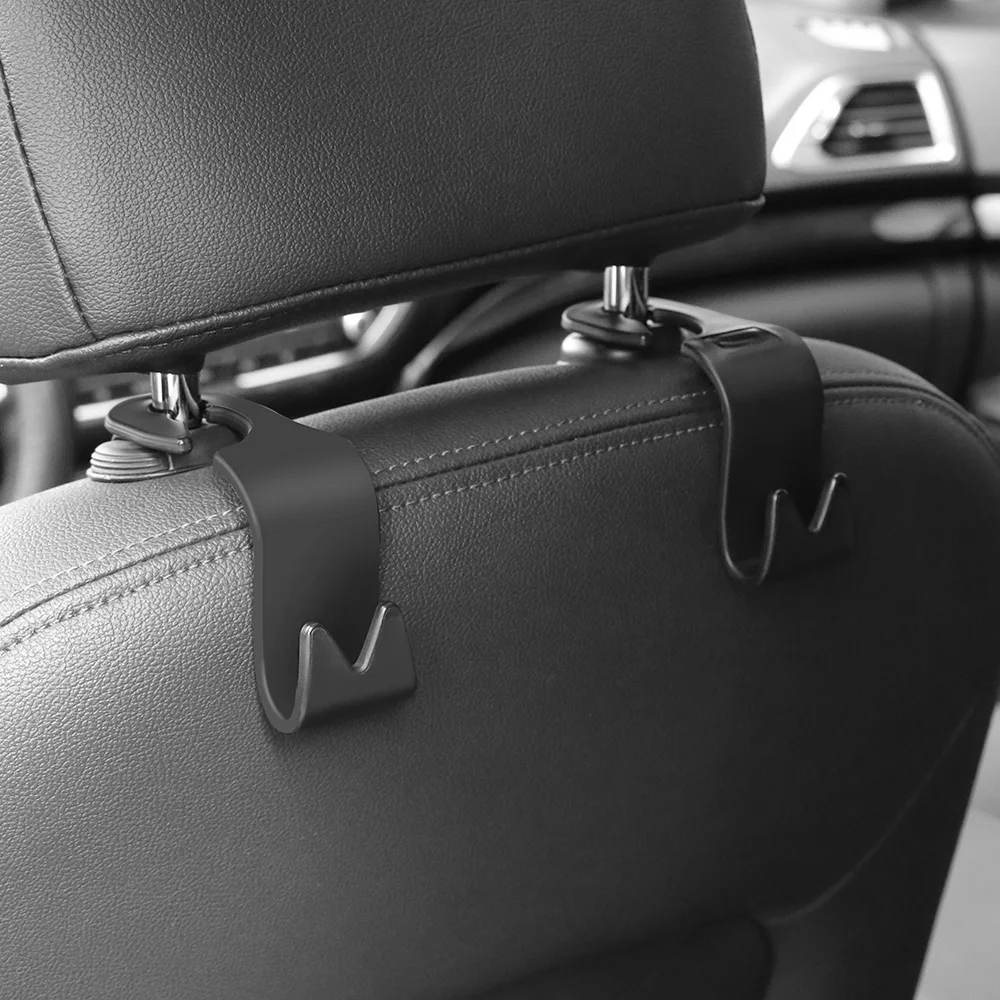 universal car headrest back seat hook seat hanger vehicle organizer holder for handbags purses coats and grocery bag free global shipping
