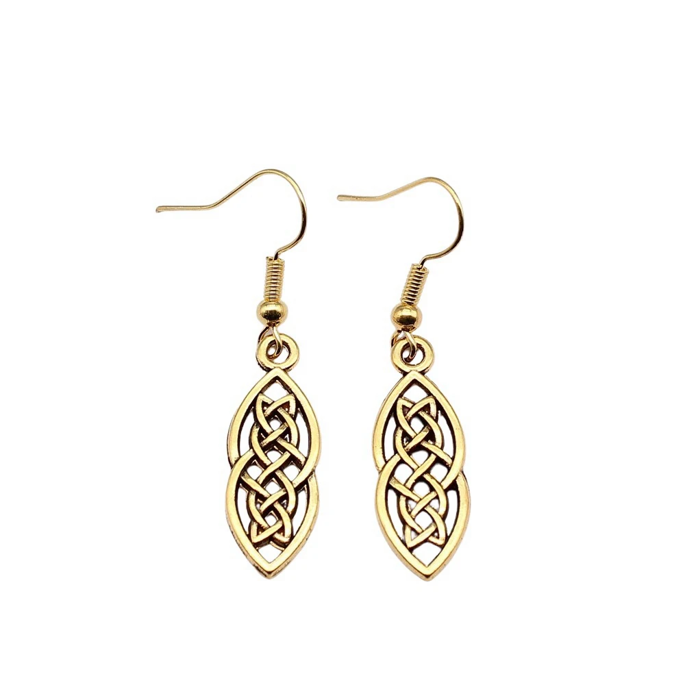 1 пара серьги-подвески с узлом для девочек