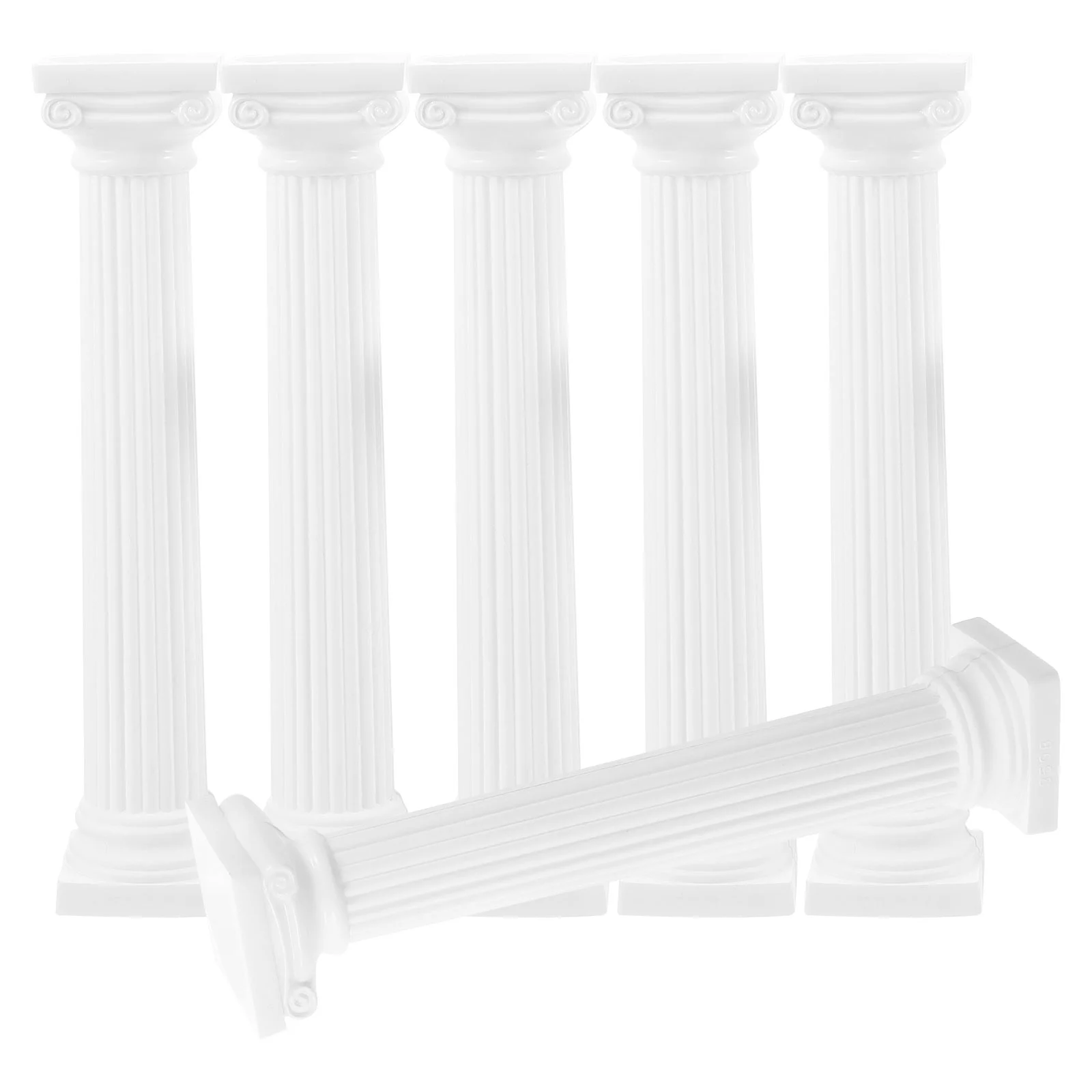 6 Pcs Roman Column Model Pillar Pillars for House Weddings White Decorations
