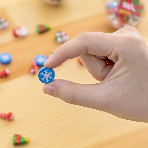 Рождественские ластики, 36 шт./упак., мини-ластики, декомпрессионный ластик, многократное использование U4LD