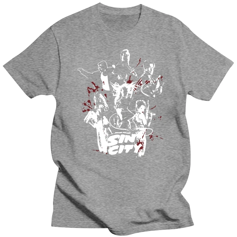 Футболка Herren с логотипом Sin City Black Indiego S мужские высококачественные хипстерские