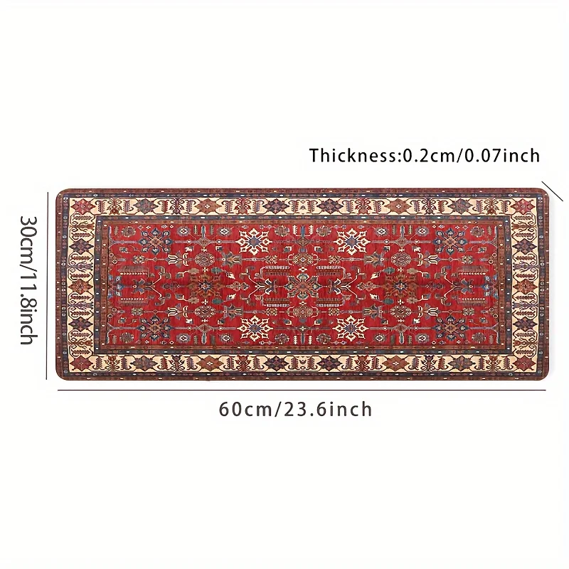 Большой персидский коврик для мыши нескользящее основание Прошитые края