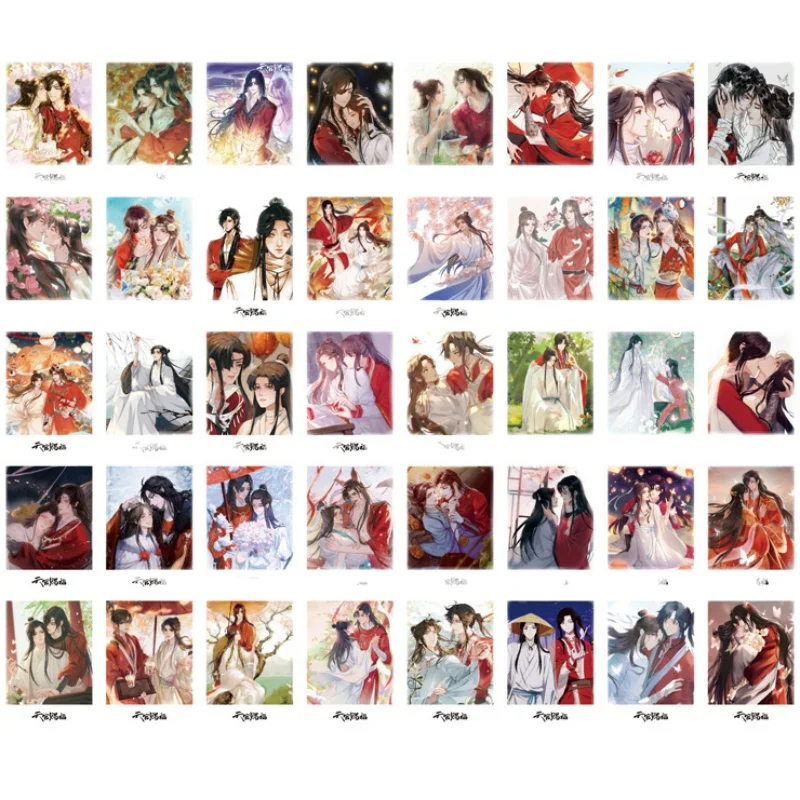 

40 Pcs/pack Hot Anime Heaven Official's Blessing Tian Guan Ci Fu Mo Dao Zu Shi Lomo Cards Message Greeting Cards Fans Gifts Toys