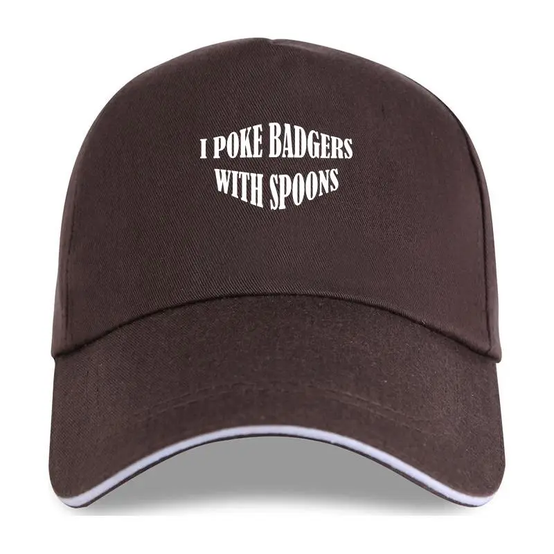 

Бейсболка I Poke Badgers с ложками, бейсболка S/M/L/XL/XXL, отличная идея для подарка на день рождения в стиле Харадзюку