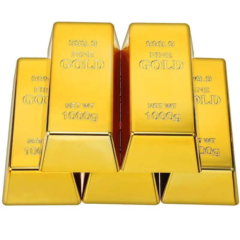 

Money Bars Prop Realistic Movie Golden Bar Props Pirate Bullion Simulation Coins Paper Nuggets Replicas Real Brick Simulated