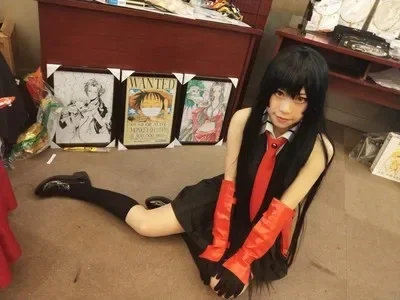 5 шт. Akame Ga KILL косплей черное платье без рукавов униформа наряд аниме костюмы для