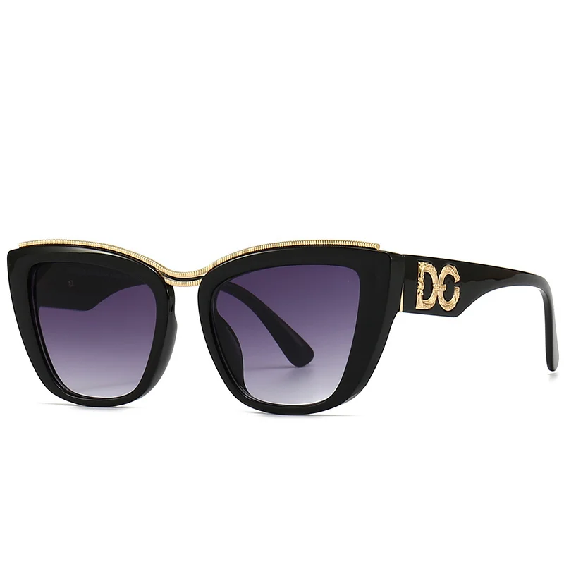 

Fashion Unisex Luxury Sunglasses Trend Metal Decoration Gradient Lenses Unique Frame Sun Glasses 2023 Summer High Street Wear