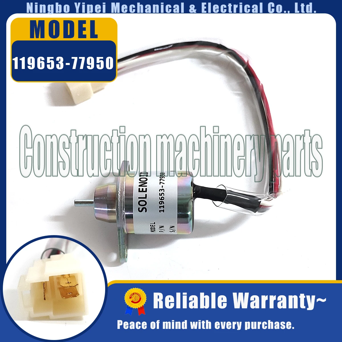 119653 -77950 Стоп-электромагнитный клапан 12 В для двигателя Yanmar 1503ES-12S5SUC5S 119285 SA-4562T SA-5213