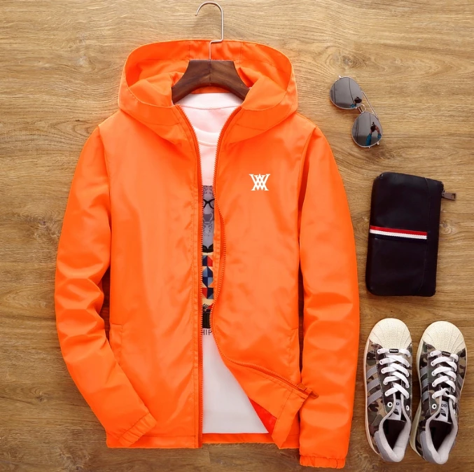 Весна лето осень тонкие мужские куртки для гольфа 2022 Модная Повседневная