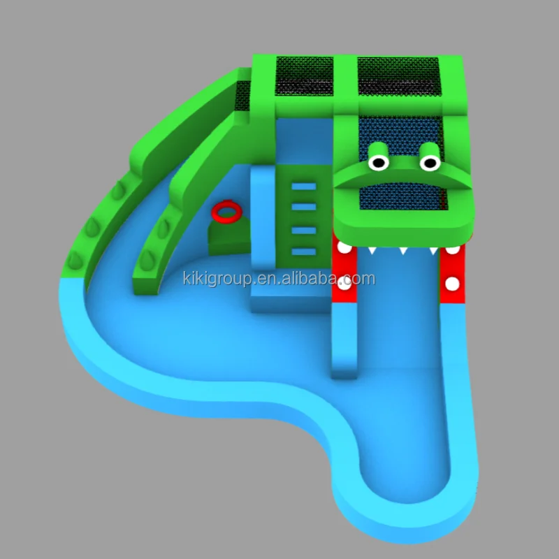 Экономичная надувная горка для водных видов спорта в забавном стиле
