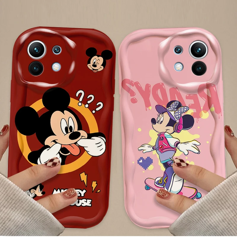 Мягкий чехол Disney с Микки и Минни для Xiaomi Mi 13T Pro 12T 11 Lite 5G NE 11i 12 13 10T 10i POCO X3 NFC X4 GT X6 X5 F3 F4