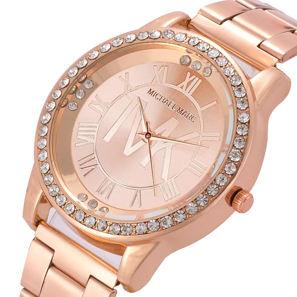 

New Brand Diamonds Rhinestone Rose Gold Watch Women Casual Quartz Watch Stainless Steel Band Women's Wristwatch Relógio