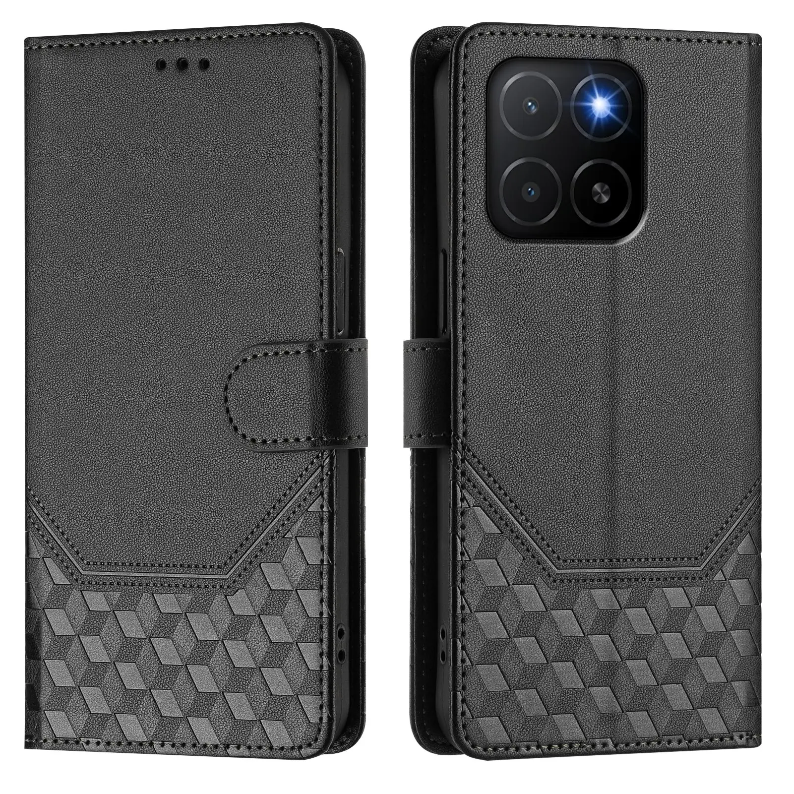 Фото 3D кожаный чехол-книжка для Huawei Honor X5c X6b X7a X8b X8c X9c X9d X30 X40i Magic 5 6 8 Pro с отделениями для карт и откидной крышкой №1