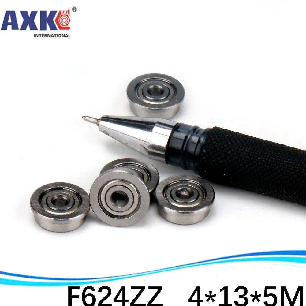 

10 pcs/lot SF624ZZ Stainless steel Flange Bushing Ball Bearings SF624 -2Z 4*13*5 mm SSF624ZZ for 3D printer Free Shipping