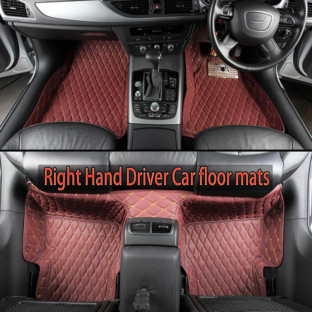 

«Правый руль/RHD/Великобритания автомобильные коврики для Toyota Camry Corolla Prius Prado Highlander Sienna zelas для любой погоды автомобильный Стайлинг