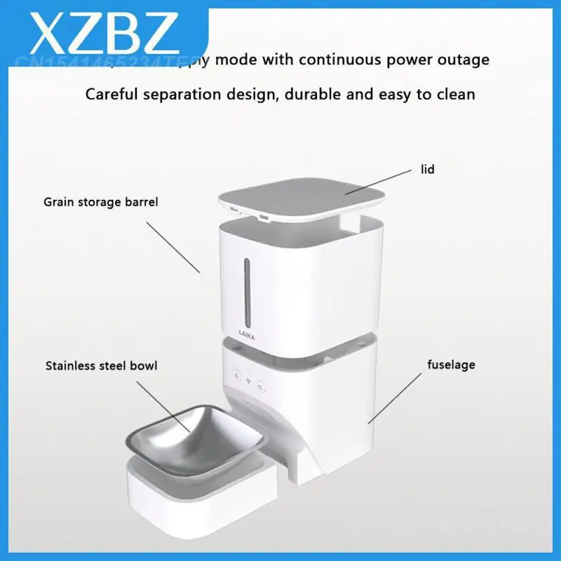 

Supports Wifi Applications Smart Food Dispenser Multifunctional With Timing And Quantitative Function For Cats Dogs 4l