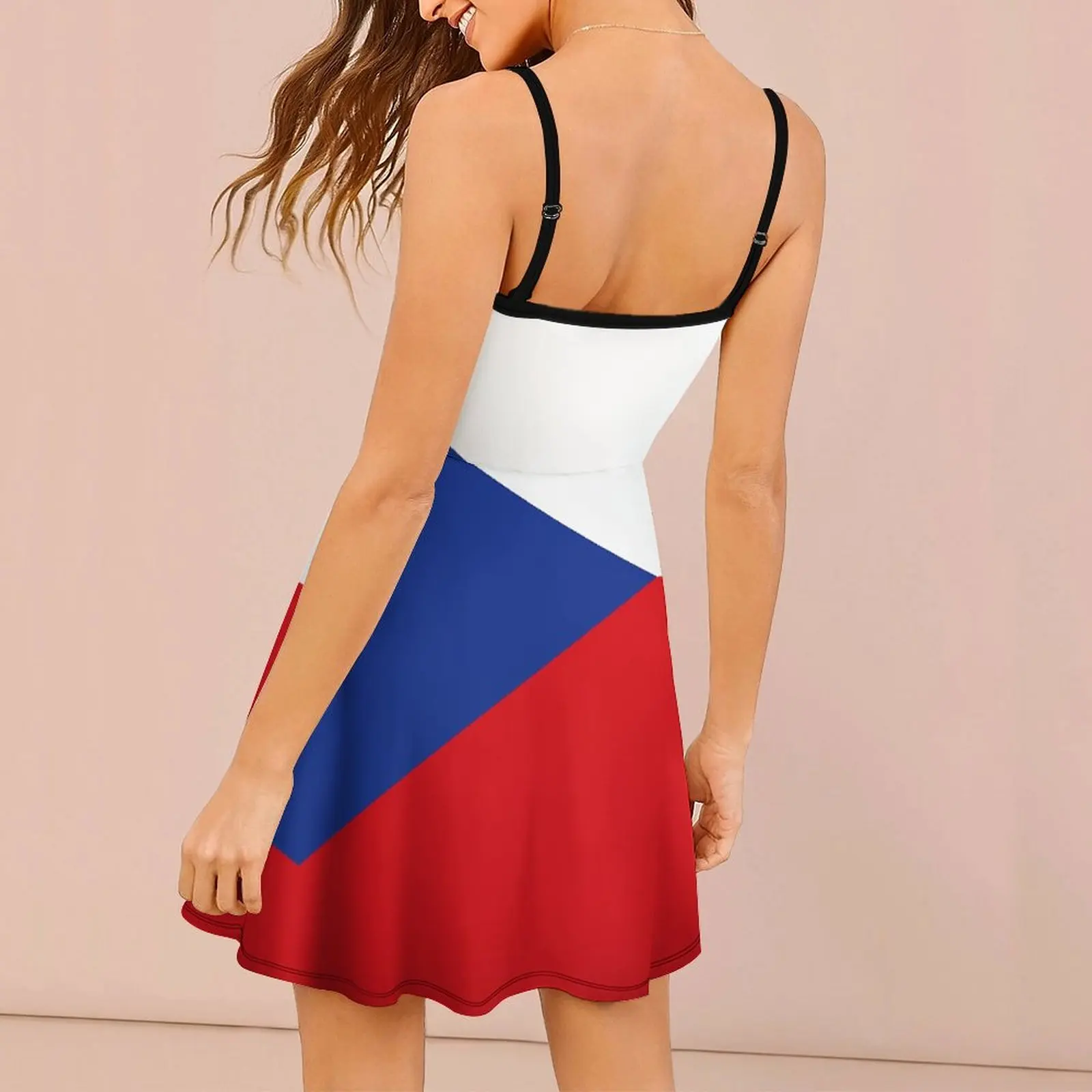 Новинка экзотическое женское платье с флагом Чешской Республики на бретельках
