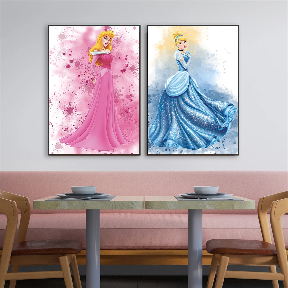 Студийный плакат с изображением принцессы и последнего дракона