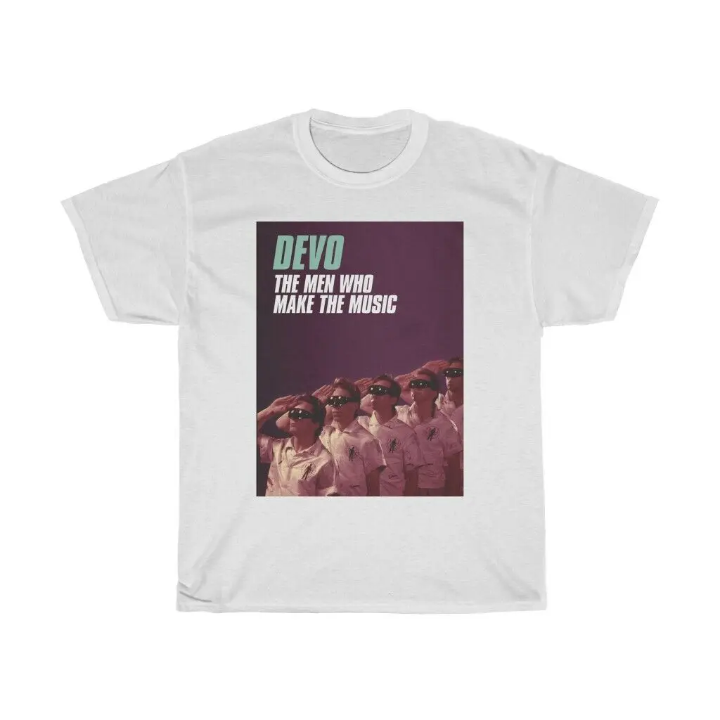 Devo панк новая волнистая индийская рок-группа футболка для взрослых тяжелый
