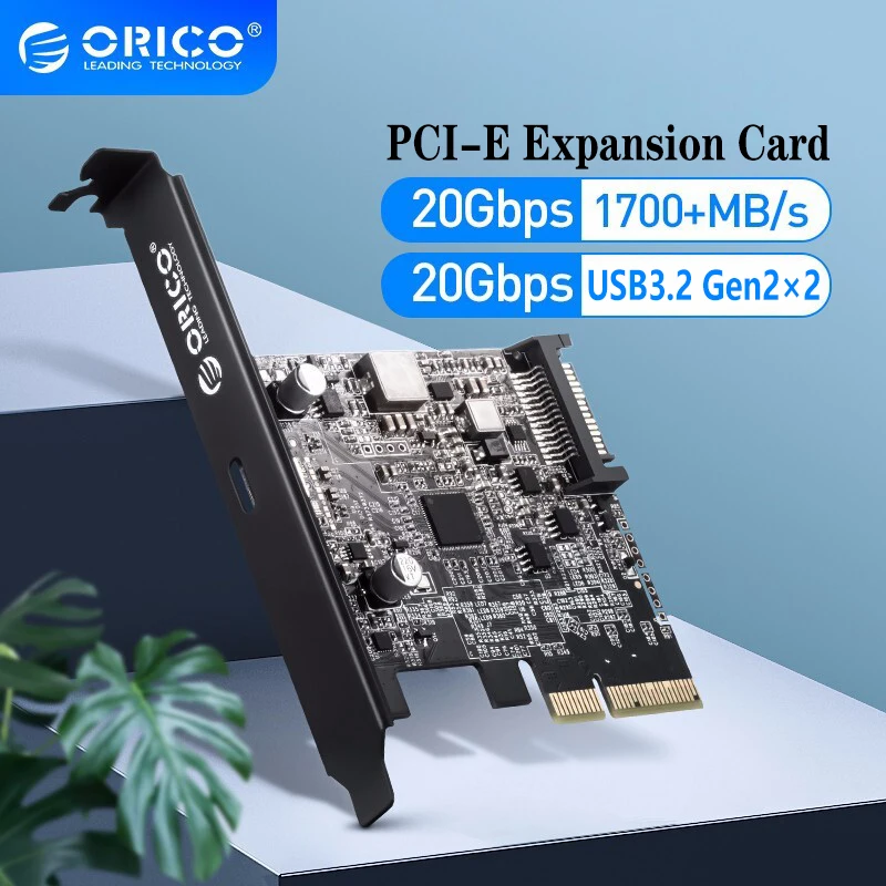 Фото Плата расширения ORICO 20 Гбит/с с 2-мя портами USB 3 2 Gen2 | Компьютеры и офис