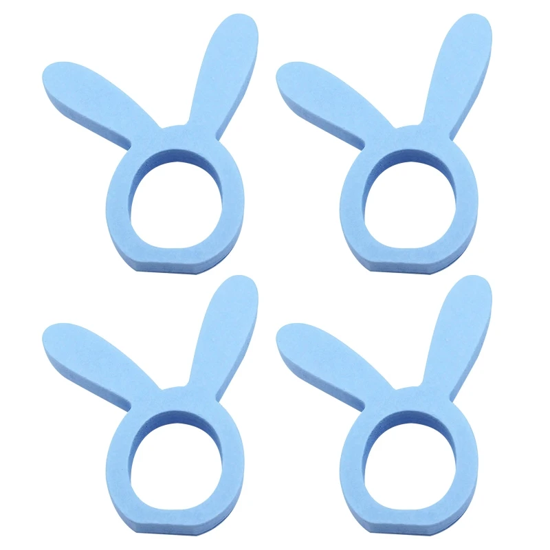 Кольцо-держатель для салфеток в виде пасхального кролика 4 шт. |
