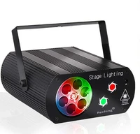 snowflake laser light sound control disco stage light with remote control snowflake pattern 2 in 1 projector strobe dj light