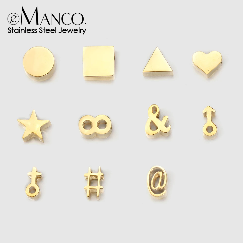 eManco DIY Designer Charms for Jewelry Making Handmade Bracelet Making Necklace Charms Gold Color Chain Jewelery Making Supplies