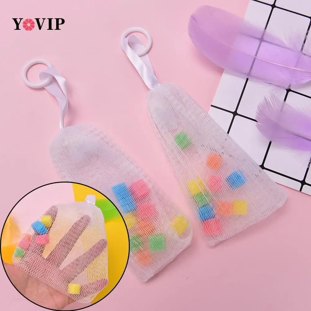 

New 1PC Facial Body Cleansing Soap Foaming Net Bubble Helper Mesh Cleanser Bath Washing Bathroom Accessories Face Clean Tools