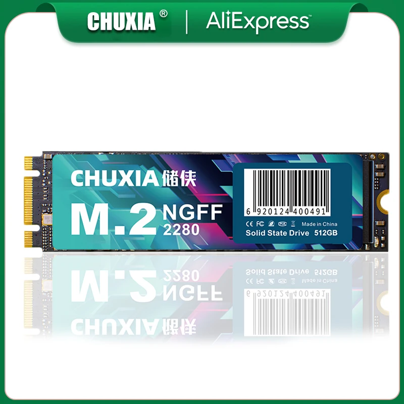 

CHUXIA SSD M2 NGFF 128GB 256GB 512GB 1TB M.2 NGFF SATA 2280 Internal Solid State Drive Hard Disk Drive HD for Laptop Desktop PC