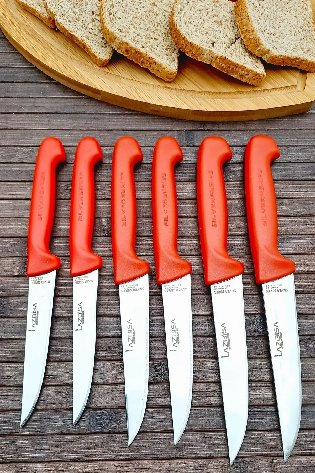 

Kitchen Knife Set Meat Fruit Vegetable Bread of 6 (1-2-3)