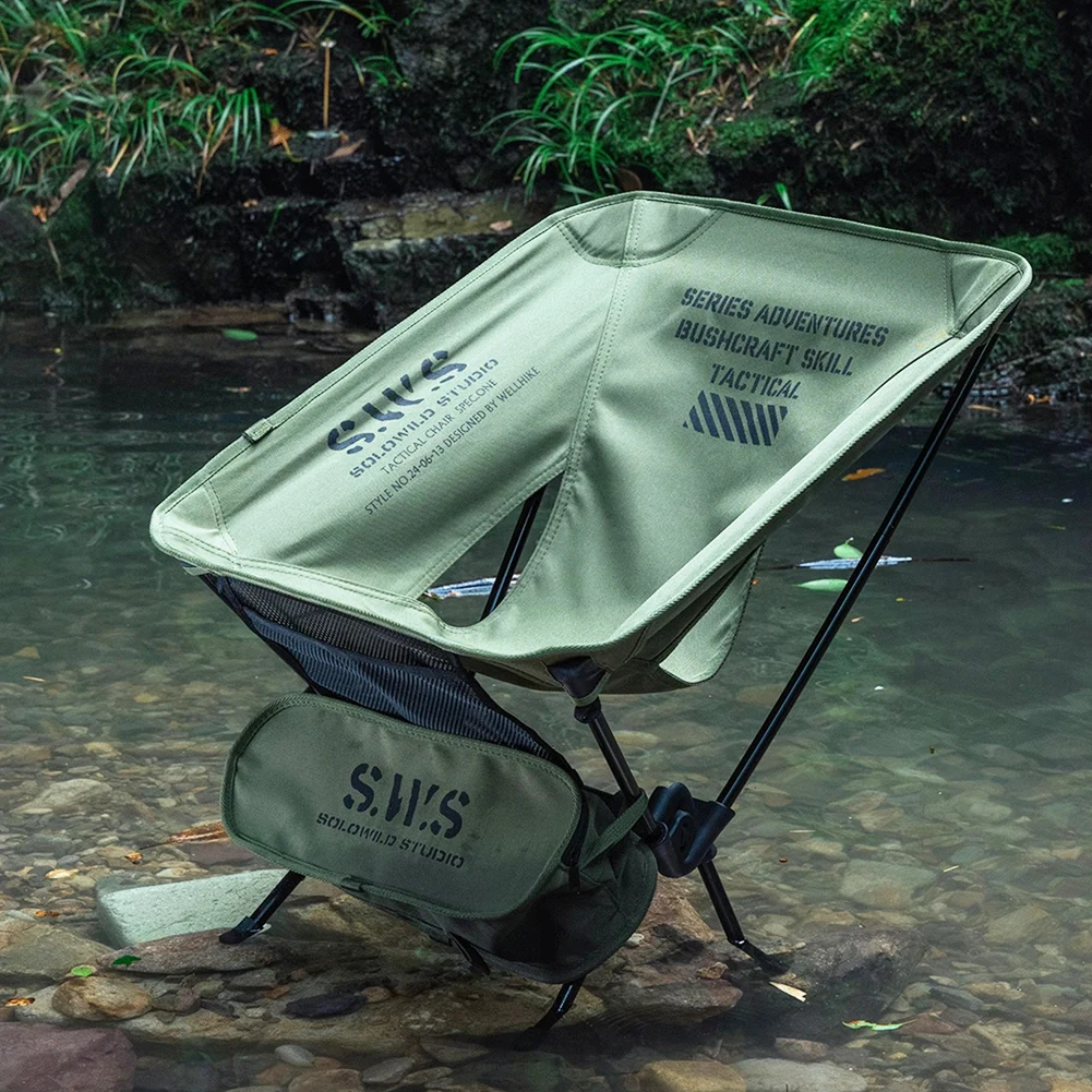 Apwikoger Портативный Складной Стул Для Кемпинга В Форме Луны Сверхлегкий