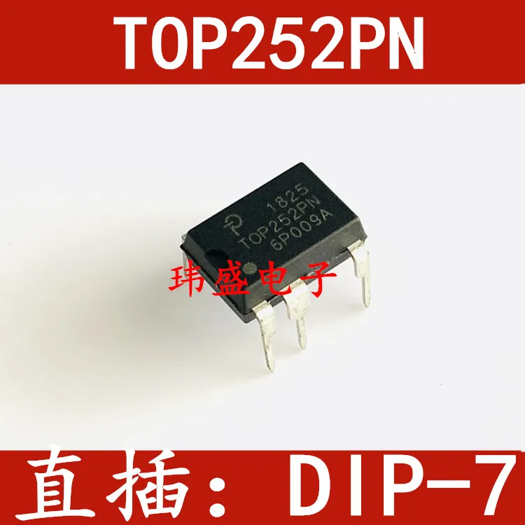 

10 шт./лот TOP252P TOP252PN DIP-7 TOP252PG