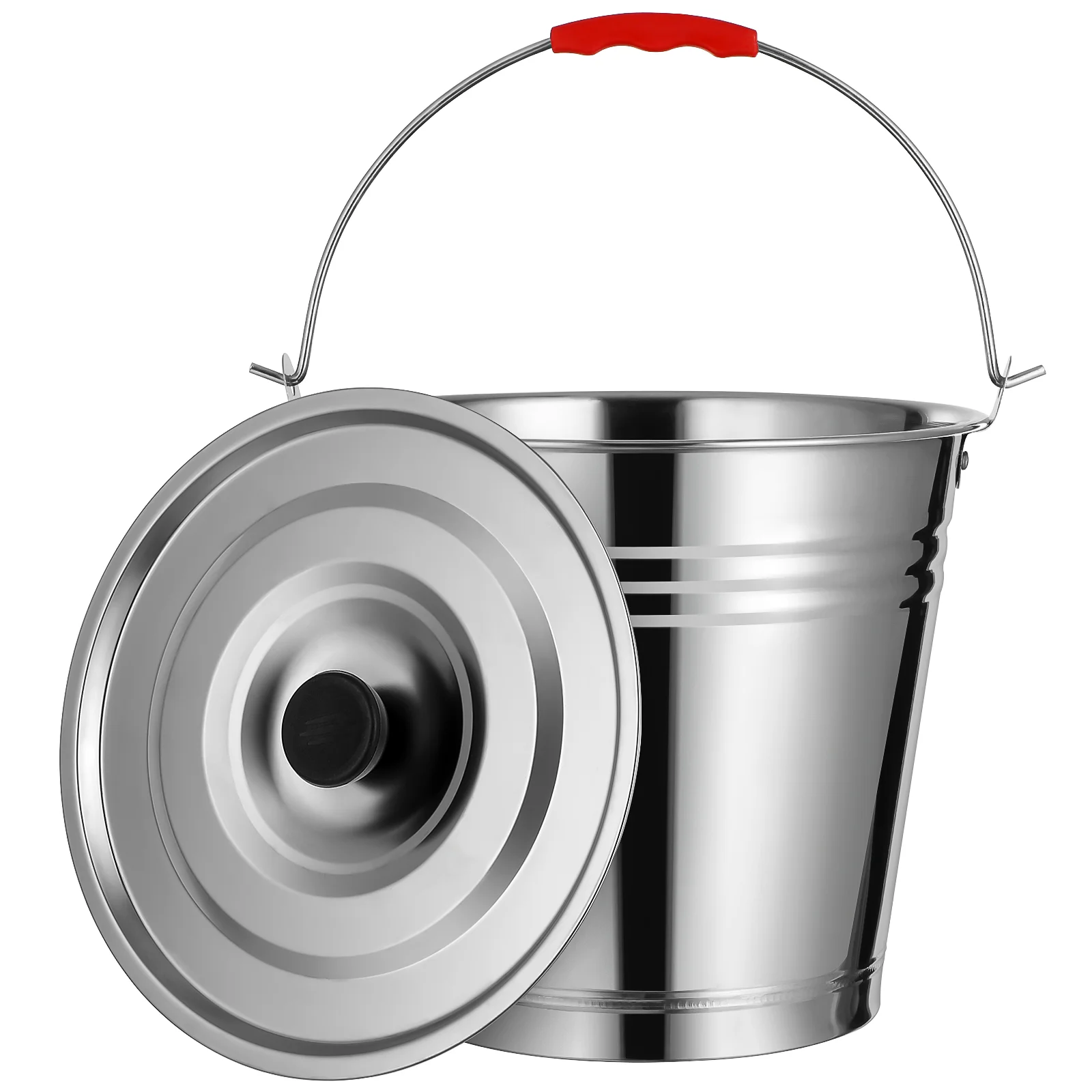 Ведра-тоут угольные банки держатель для барбекю банка хранения масла серебро 201