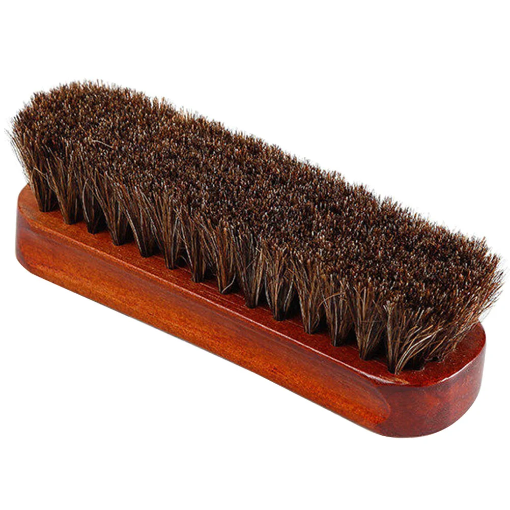 

Delicate Horse Hair Brush Household Cleaning Brushes Shoe Polishing Horsehair Kit